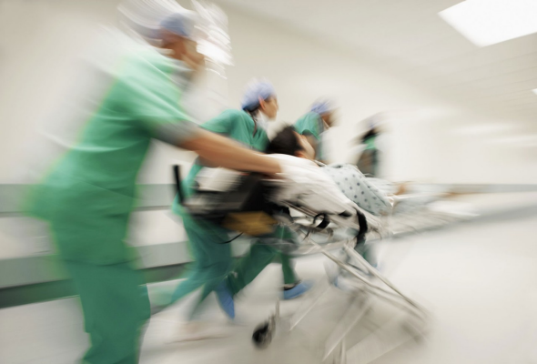 Emergency doctors rushing to help