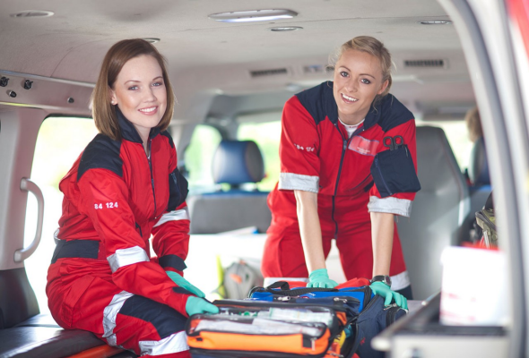 Women in ambulance