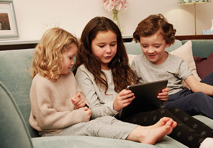 Children on a tablet Children on a tablet