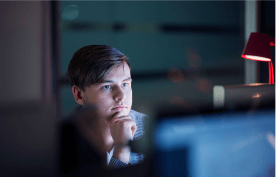 IT worker making sure our service is ultra-secure IT worker making sure our service is ultra-secure